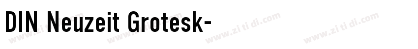 DIN Neuzeit Grotesk字体转换